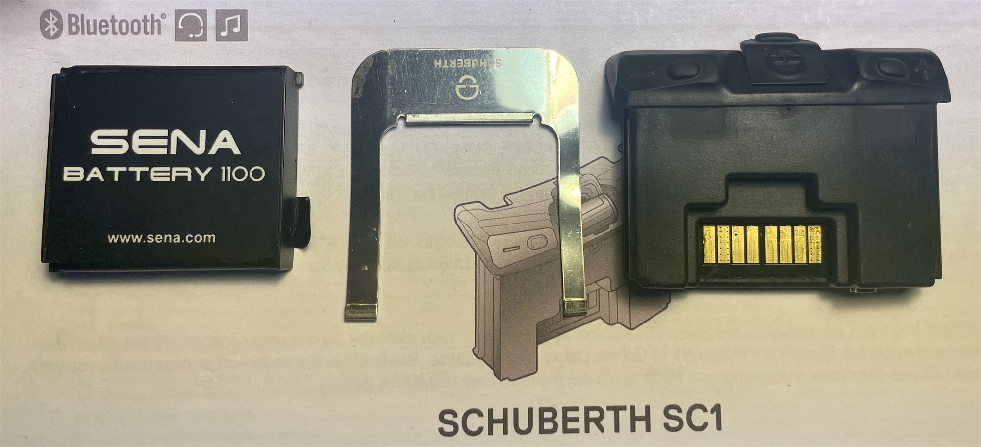 Schuberth SC1 Helmet Communication Standard Module and Battery