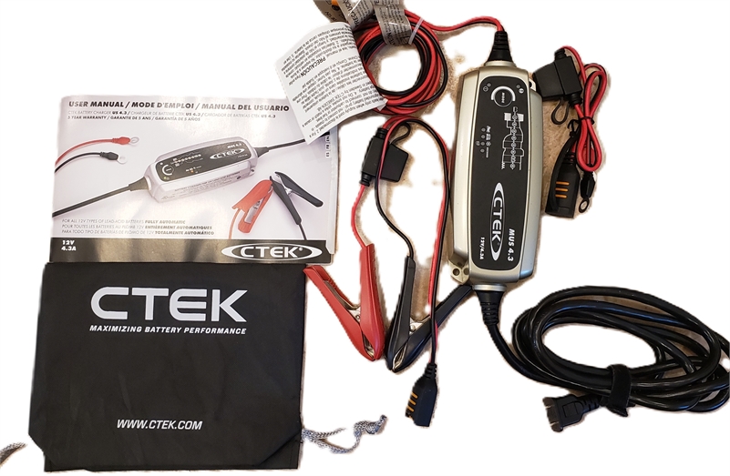 CTEK MUS 4.3 Battery Charger/Tender/Reconditioner - 8 Step Maintenance Steps
