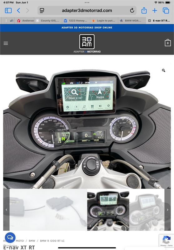 Adapter 3D Motorrad