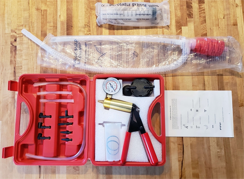 Brake Bleeder Kit - with Siphon and100ML Syringe