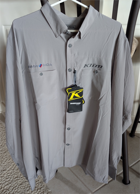 Klim Basecamp L/S Technical Shirt Monument Grey Size XL BMW MOA 