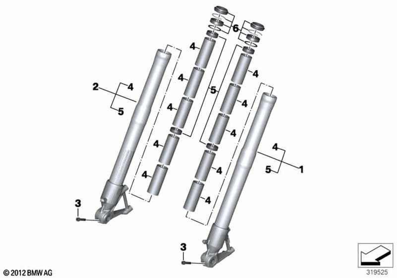 1 set of fork sealing elements for 2012-2025 BMW in original package