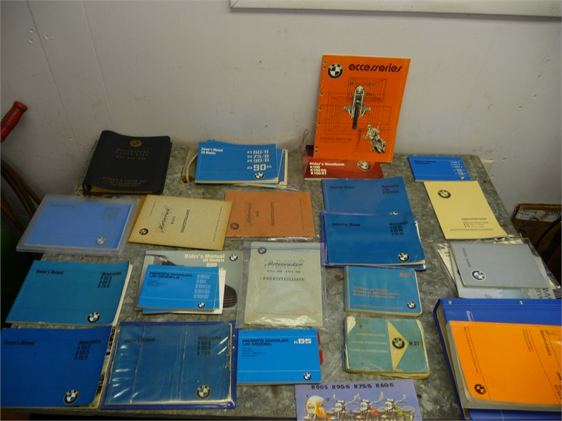 Owner, riders, instruction and parts manuals