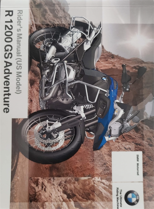 Riders Manual (US Model) R1200 GS Adventure and Warrant in plastic protective puch no marks pristine